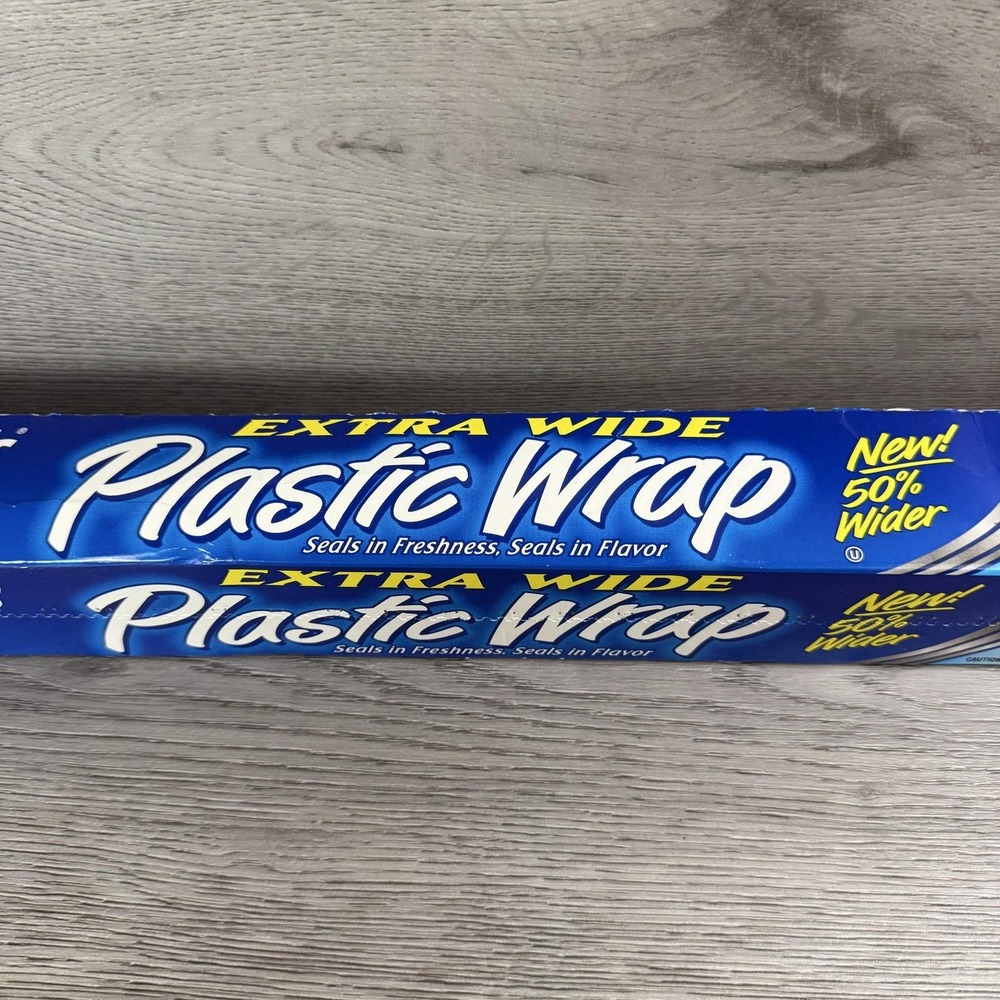 Reynolds Extra Wide Plastic Wrap Clear 75 Sq Ft 18 In Food Cling Roll Kitchen